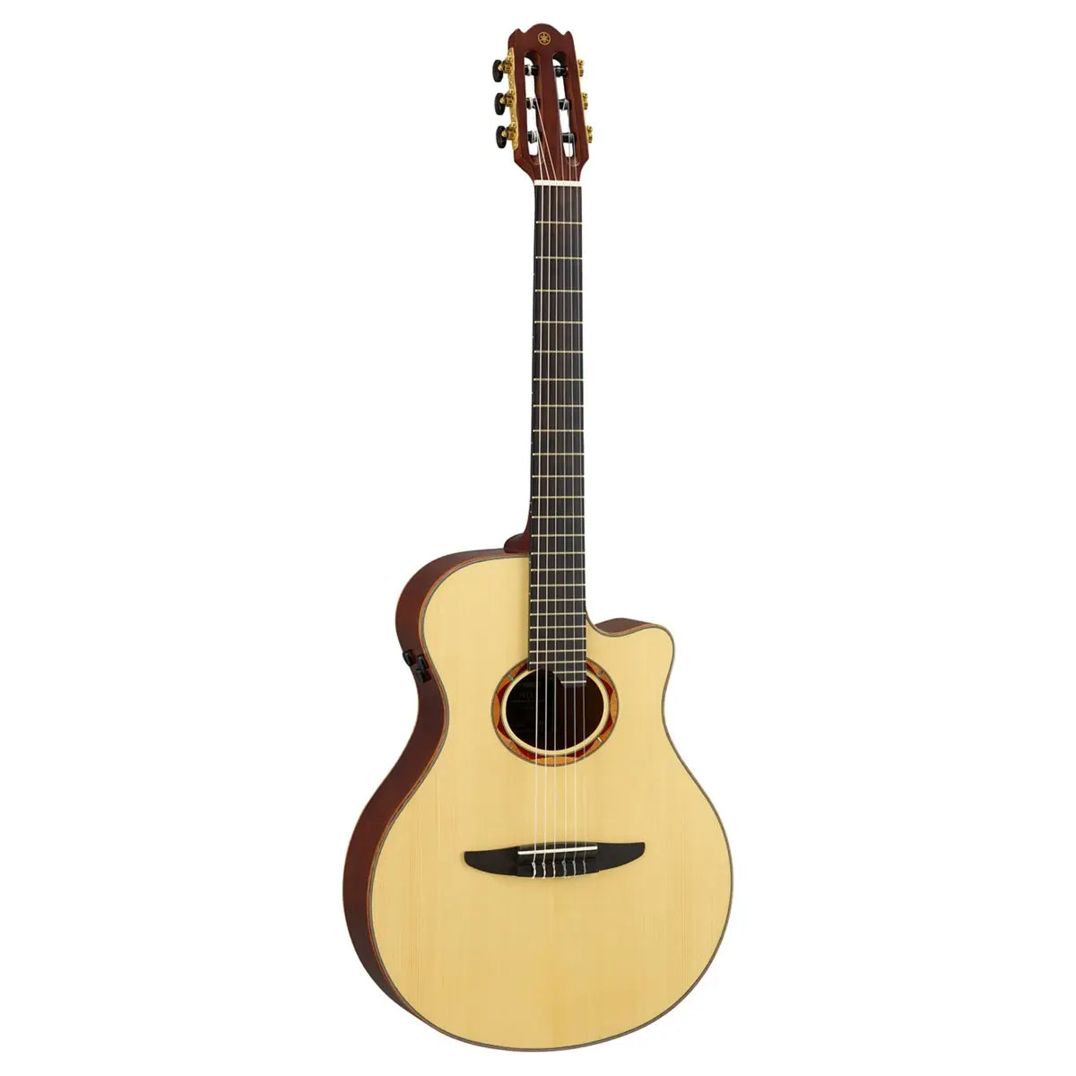 Yamaha NTX5 Natural Cutaway Body All-Solid Acoustic-Electric Nylon-String Guitar (Certified Refurbished)