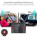 ASUS RT-AC86U/CA AC2900 Dual Band Gigabit WiFi Gaming Router (Certified Refurbished)