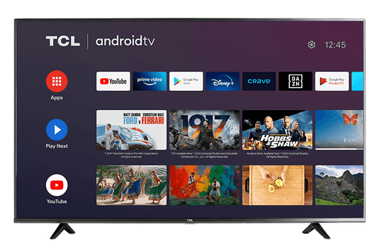 TCL 55" CLASS 4-SERIES 4K UHD HDR LED SMART ANDROID TV - 55S434-CA (Certified Refurbished)