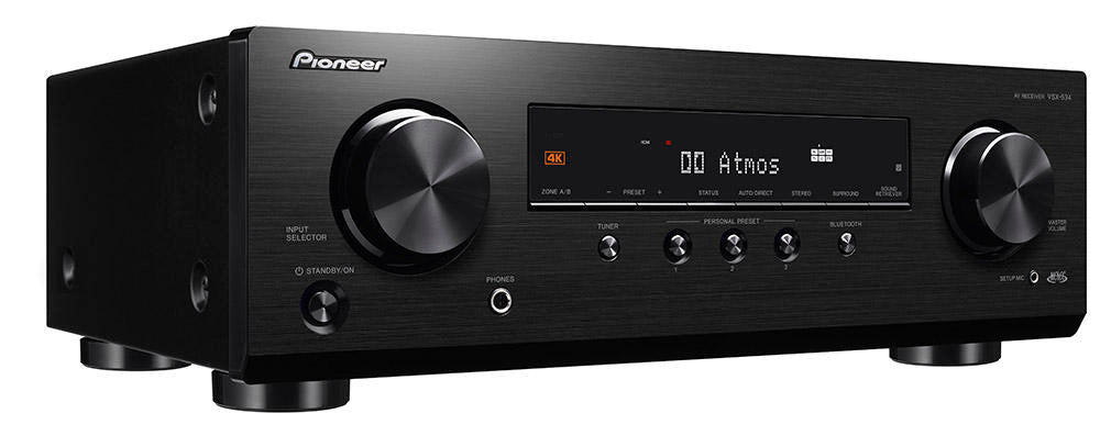 Pioneer VSX-534 5.2 Channel 4K Atmos DTS:X Bluetooth 750W A/V Receiver (Certified Refurbished)