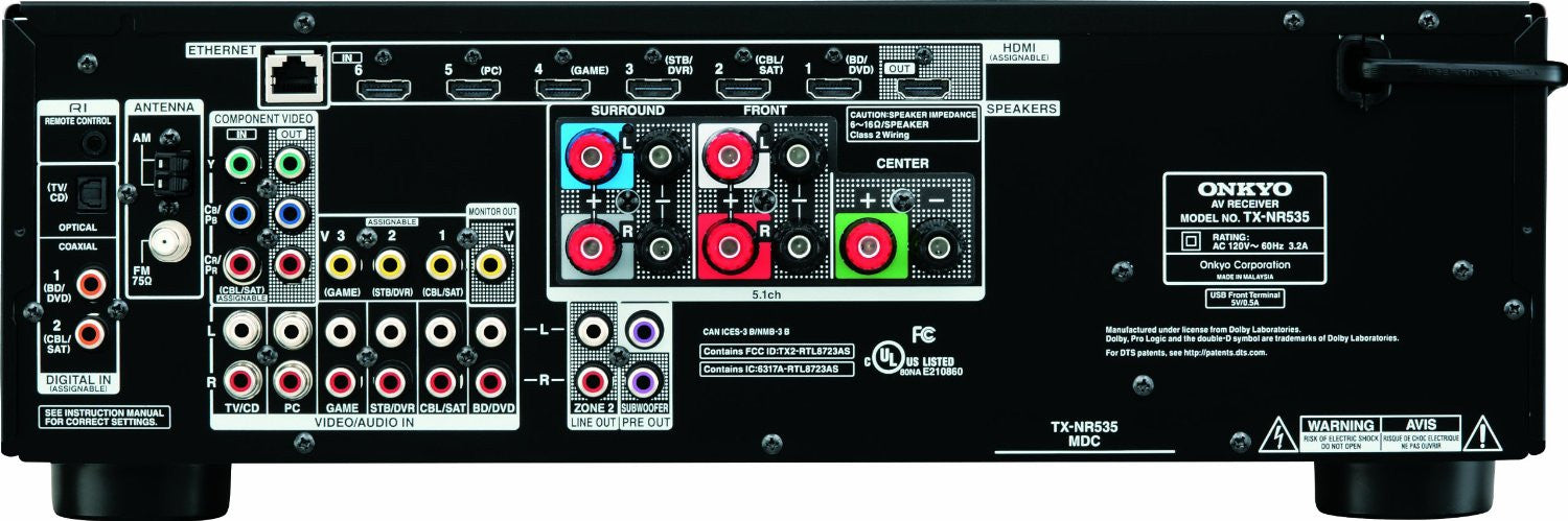 Onkyo TX-NR535 5.2-Channel Receiver (B-STOCK)