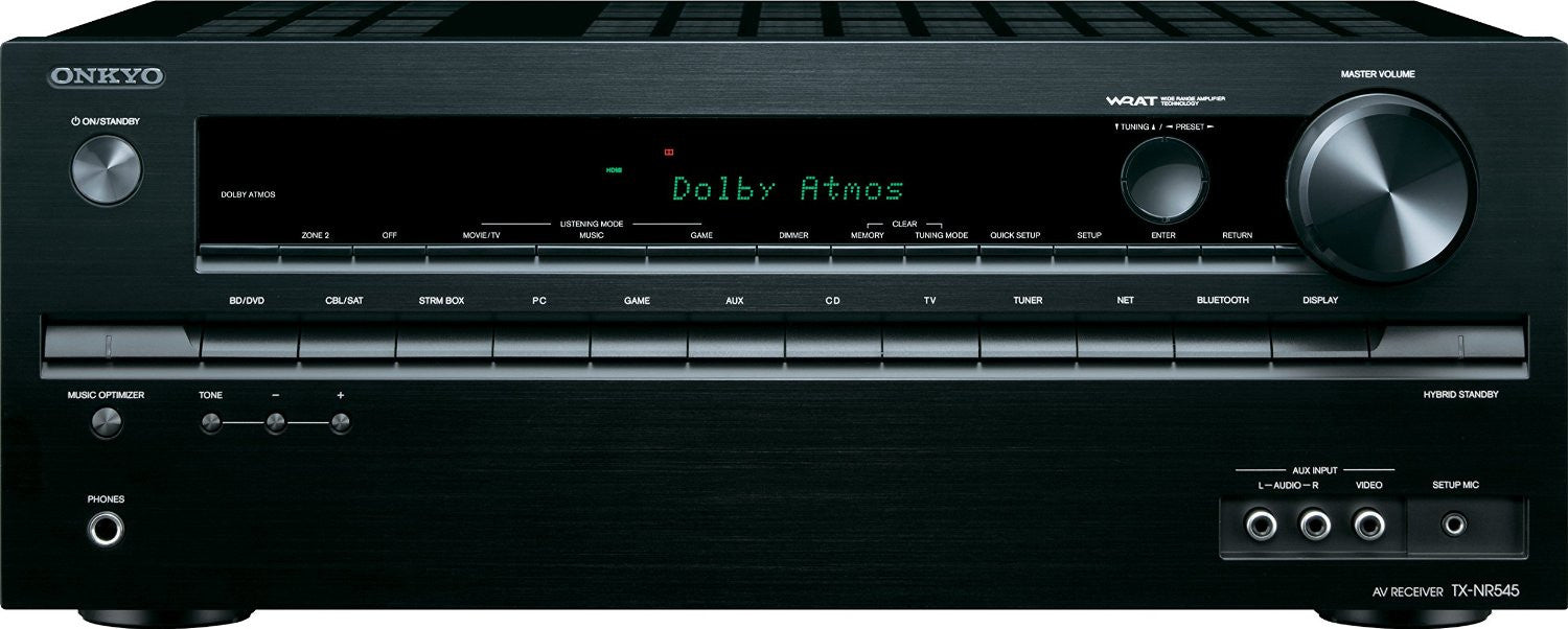 Onkyo TX-NR545 7.2-Channel Receiver (Certified Refurbished)