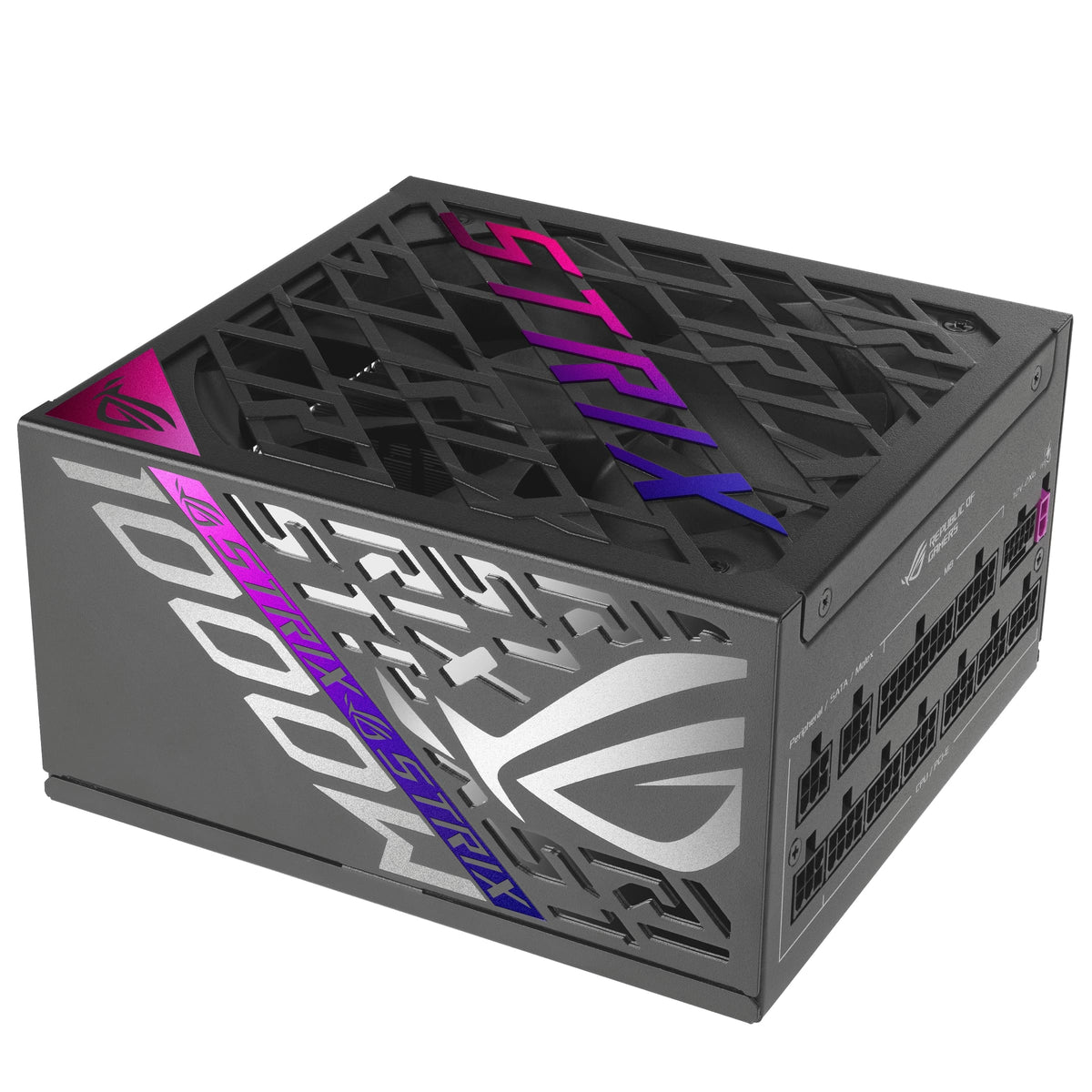 ASUS ROG Strix 1000W 80 Plus Platinum Fully Modular Gaming Power Supply (ATX 3.1, PCIe 5.1 16-pin Cable, ROG Heatsinks, Axial-tech Fan, 0dB Technology) (Certified Refurbished)