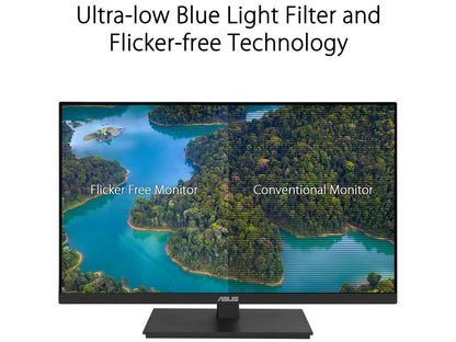 ASUS VA24ECPSN Docking Monitor – 23.8 inch, Full HD, IPS, Frameless, USB-C, RJ45, 75Hz, Adaptive-Sync, Stereo Speakers, Low Blue Light, Flicker Free, Ergonomic Design, Wall Mountable (Certified Refurbished)