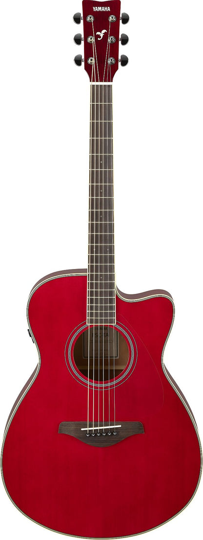 Yamaha FSCTA RR Folk/Concert TransAcoustic 6-String RH Acoustic Electric Guitar - Ruby Red (Certified Refurbished)