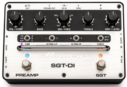 Ampeg SGTDI Preamp and DI All In One Stompbox (Certified Refurbished)