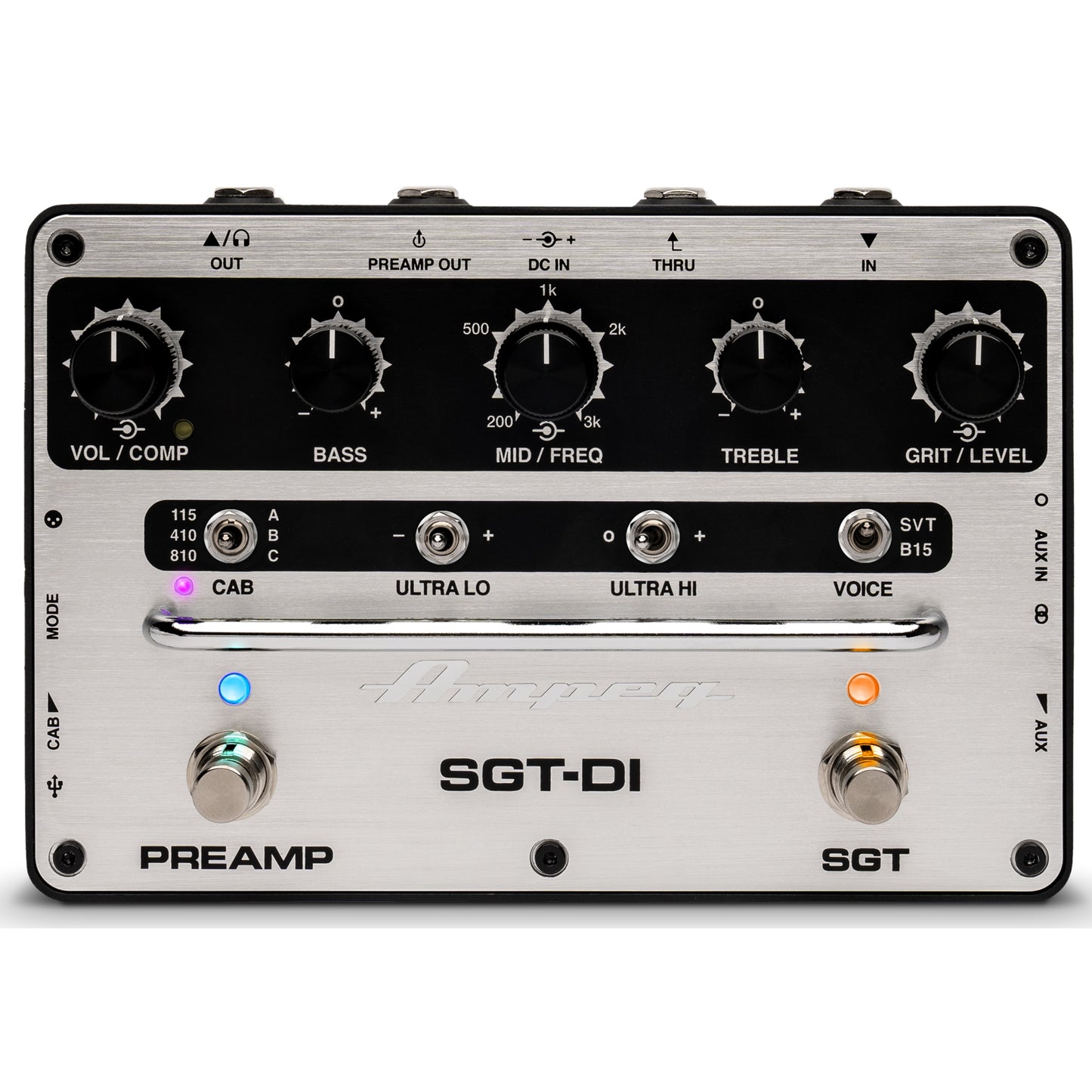 Ampeg SGTDI Preamp and DI All In One Stompbox (Certified Refurbished)