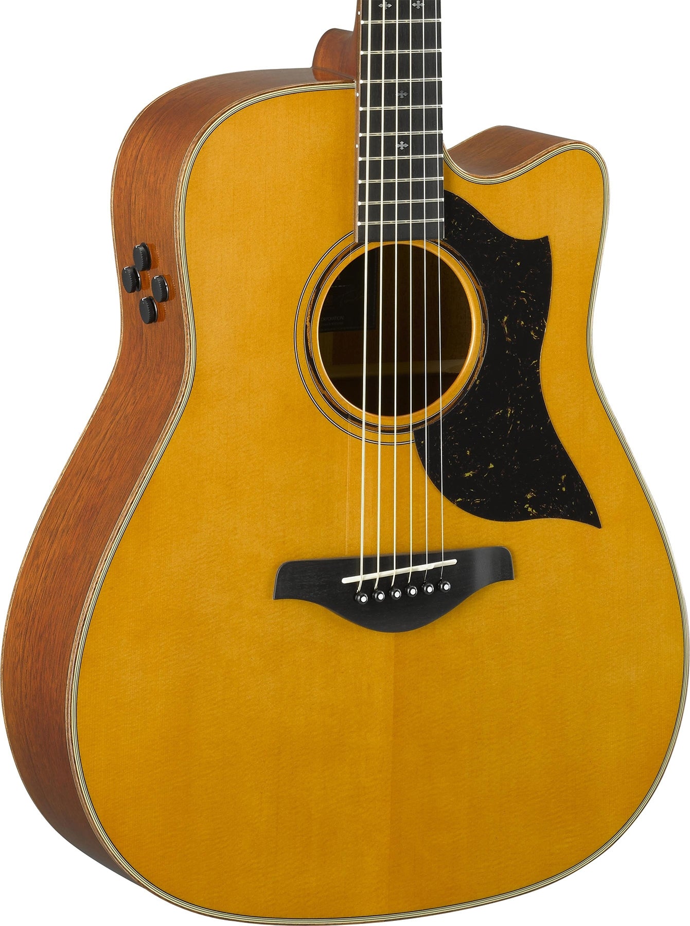 Yamaha A5M VN A Series Vintage Natural Mahogany 6 String RH Acoustic Electric Guitar (Certified Refurbished)