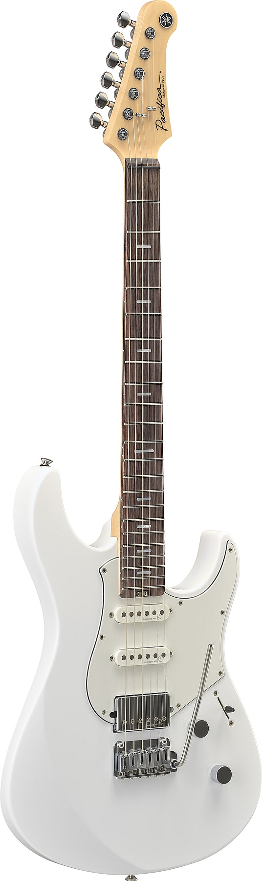 Yamaha PACS+12 SWH 6-String RH Pacifica Standard Plus Solidbody Electric Guitar w/ Rosewood Fingerboard – Shell White (Certified Refurbished)