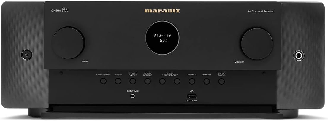Marantz Cinema 50 9.4-channel home theatre receiver with Dolby Atmos®, Bluetooth®, Apple AirPlay® 2, and Amazon Alexa (Certified Refurbished)
