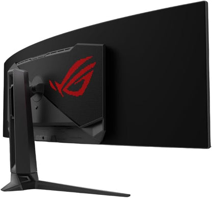 ASUS ROG Swift 49” Curved QD-OLED Gaming Monitor (PG49WCD) - Dual QHD 32:9 (5120x1440), 144Hz, 0.03ms, G-SYNC Compatible, Custom Heatsink, Uniform Brightness, Smart KVM, 90W USB-C PD, DisplayHDR 400 (Certified Refurbished)