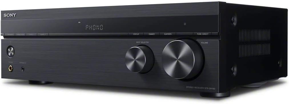 Sony STR-DH190 Stereo Receiver Phono Input and Bluetooth Connectivity (Certified Refurbished)