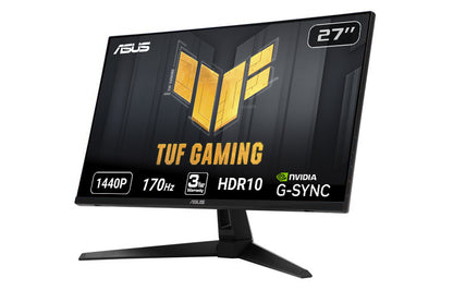 Asus TUF Gaming VG27AQZ1A Gaming Monitor – 27 inch WQHD (2560 x 1440), IPS, 170Hz (Above 144Hz), 1ms MPRT, Extreme Low Motion Blur, G-SYNC Compatible, HDR 10 (Certified Refurbished)