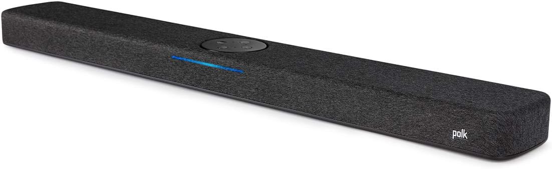 Polk Audio React Sound Bar, Dolby & DTS Virtual Surround Sound, Next Gen Alexa Voice Engine with Calling & Messaging Built-in (refurbished)