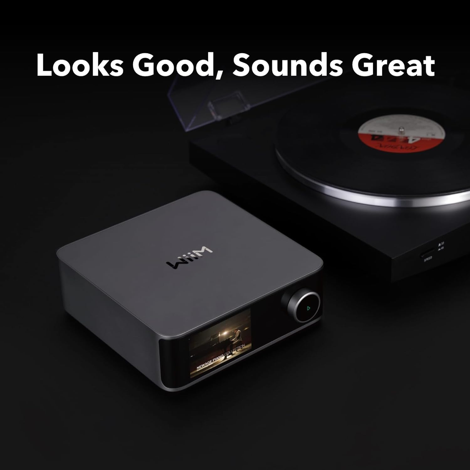 WiiM Ultra Music Streamer & Digital Preamp | 3.5" Touchscreen, Compatible with Google Cast & Alexa, Stream Spotify, Amazon Music, Tidal & More | HDMI ARC, Phono Input & Headphone Output (Certified Refurbished)
