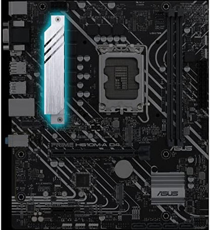 ASUS Prime H610M-A D4-CSM LGA 1700(Intel 12th Gen) Micro-ATX Commercial Motherboard (PCIe 4.0, DDR4, 2xM.2 Slots,1Gb LAN, Rear USB 3.2 Gen 2 Ports, DP/HDMI/D-Sub, SPI-TPM Header, ACCE) (Certified Refurbished)