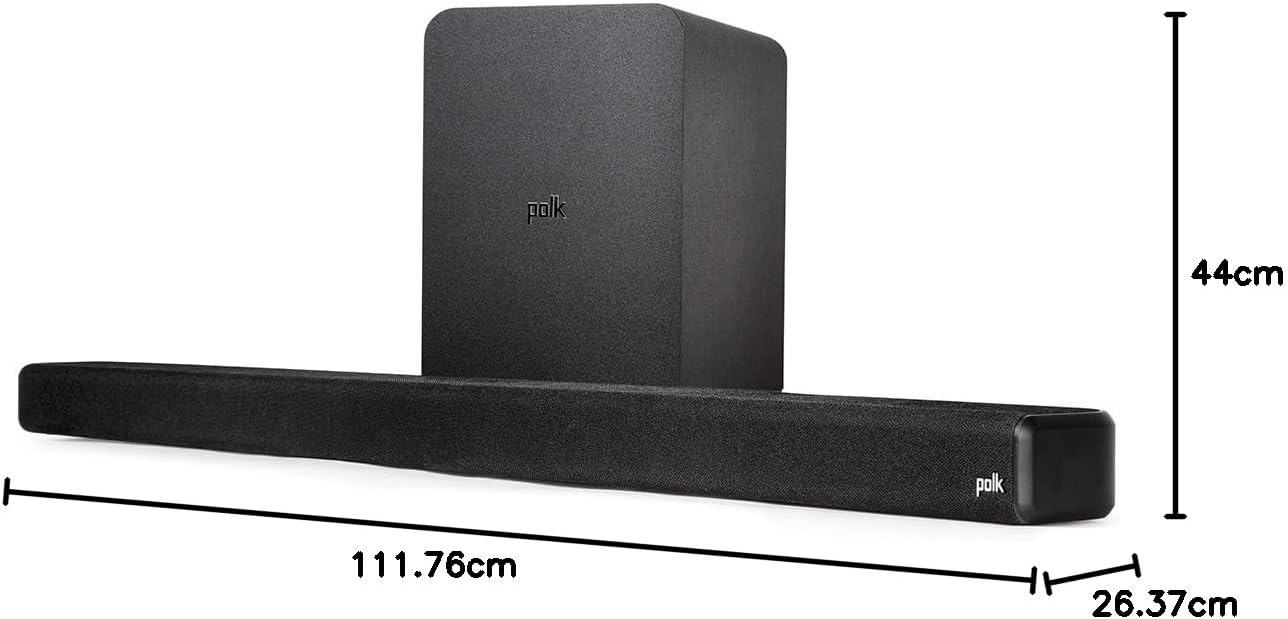 Polk Audio Signa S4 Dolby Atmos 3.1.2 Soundbar with Wireless Subwoofer (Certified Refurbished)
