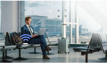 ASUS RT-AX57 GO - AX3000 Dual Band WiFi 6 (802.11ax) Travel Router, Support 4G/5G Mobile tethering&Public WiFi (WISP) Mode, Subscription-Free Network Security, VPN Features, AiMesh, Guest Portal (Certified Refurbished)