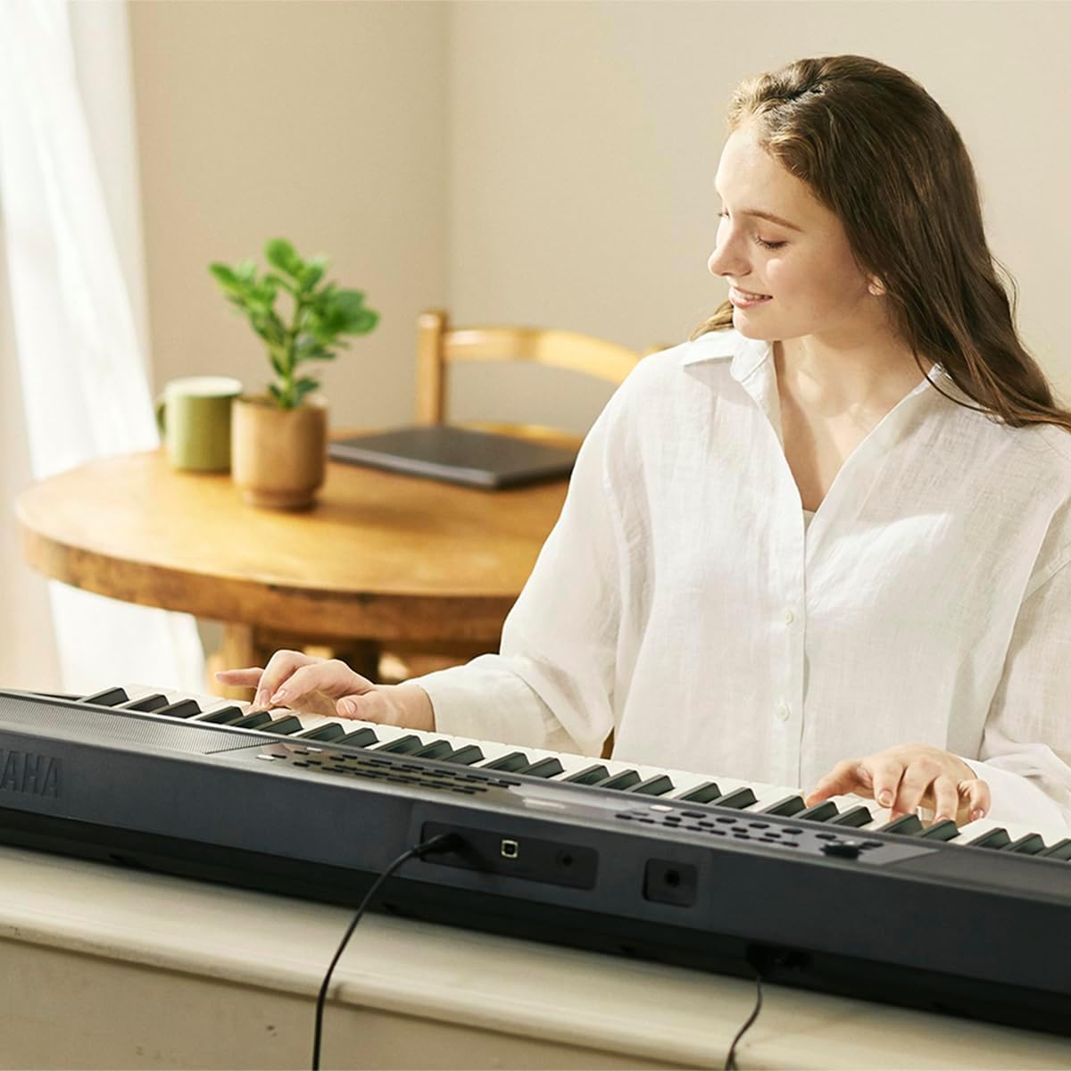Yamaha PSR-EW320 76 Touch Sensitive Key Portable Keyboard for Beginners with Music Rest (Certified Refurbished)