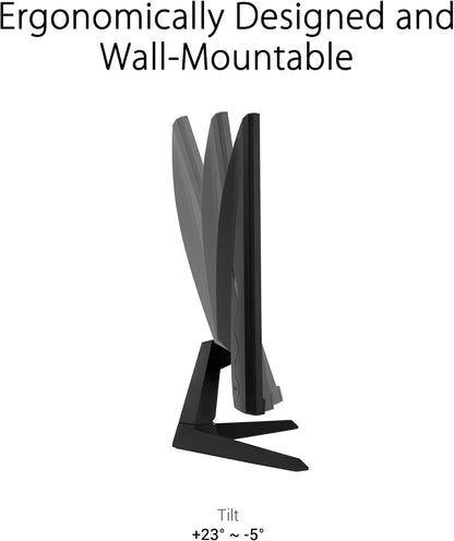 ASUS TUF Gaming 27” 1080P Gaming Monitor (VG277Q1A) - Full HD, 165Hz (Supports 144Hz), 1ms, Extreme Low Motion Blur, FreeSync Premium, Shadow Boost, Eye Care, HDMI, DisplayPort, Tilt Adjustable (Certified Refurbished)