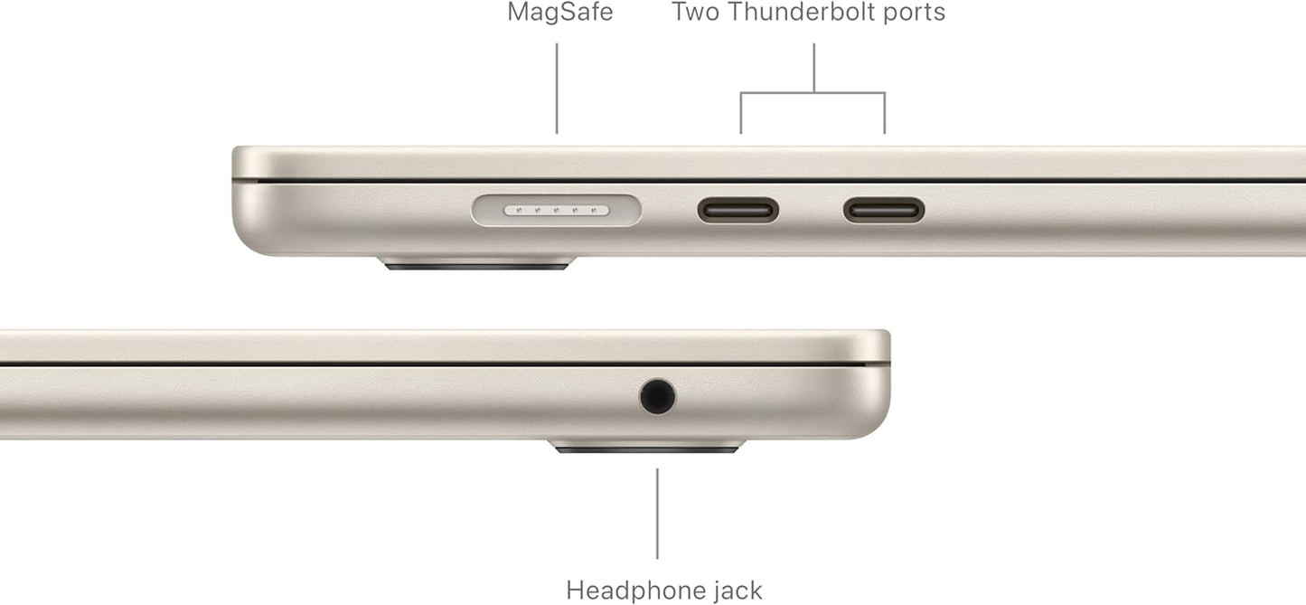 MacBook Air (15", 2024, M3) - Starlight (Certified Refurbished)