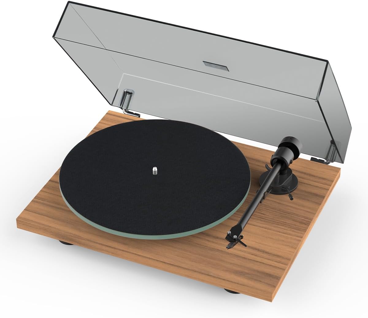Pro-Ject T1 Evo Phono Turntable with Built-in Preamp - Walnut (Certified Refurbished)