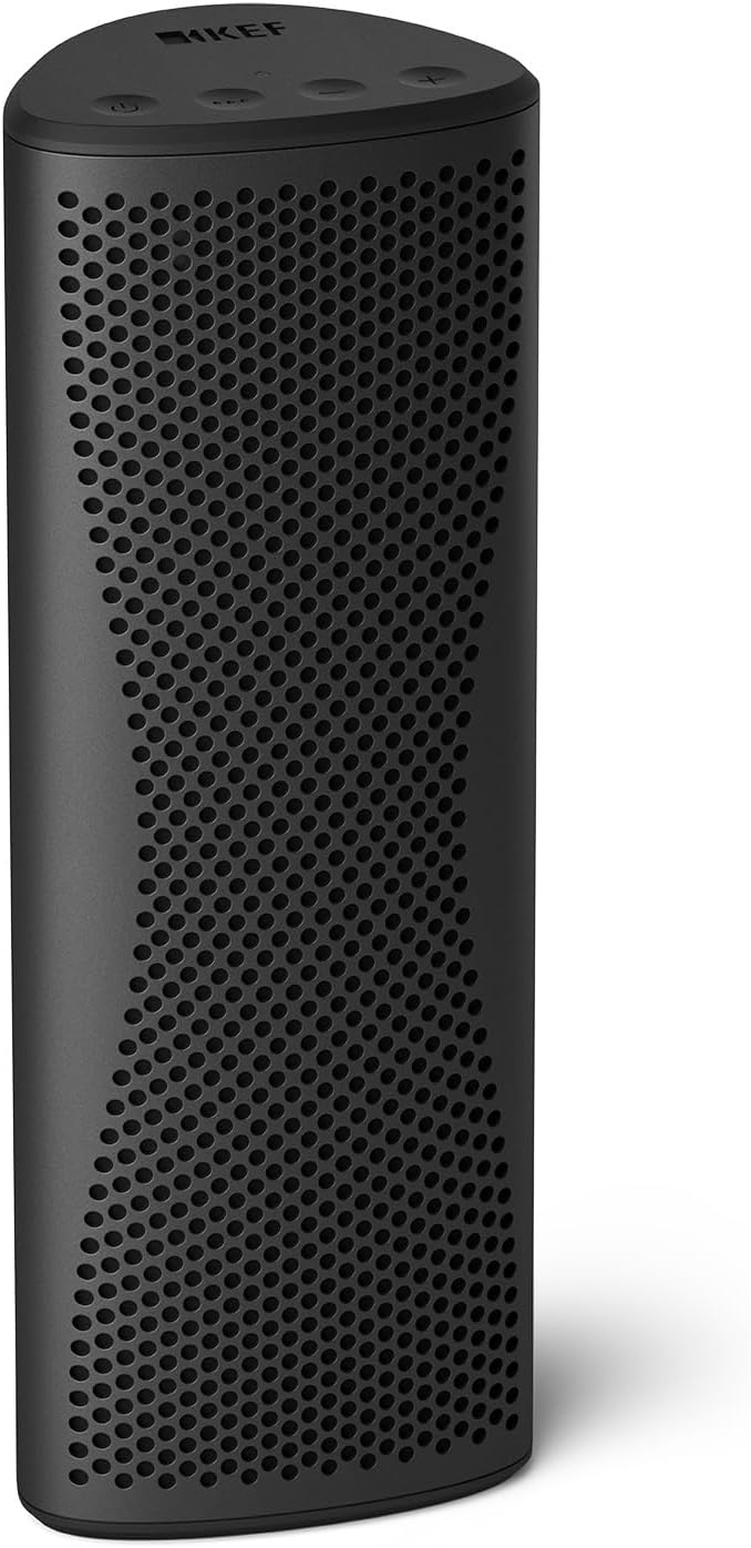 KEF Muo High-Fidelity Portable Speaker (Midnight Black) (Certified Refurbished)