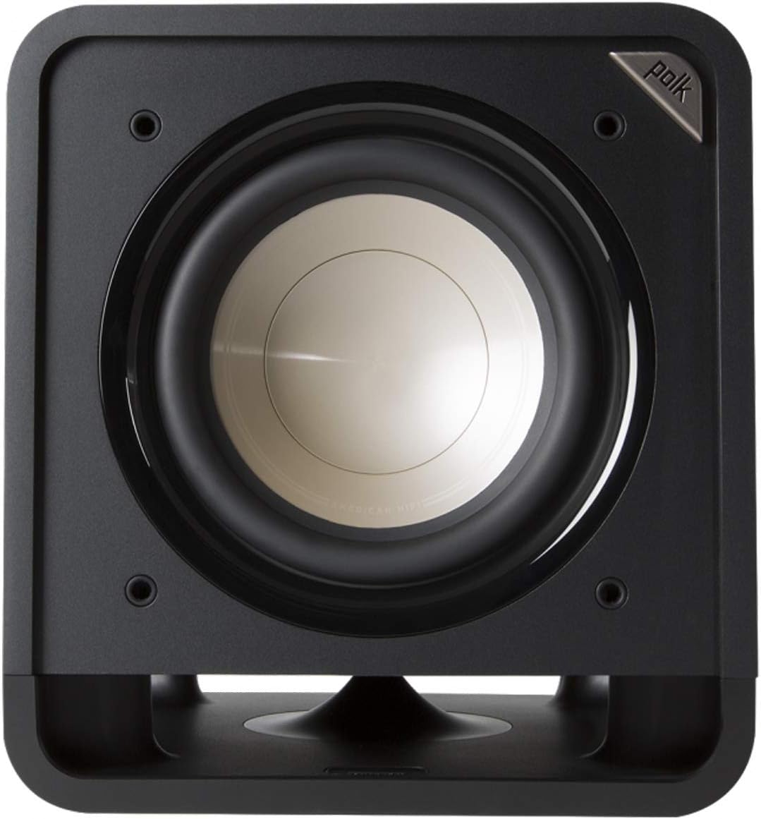 Polk Audio HTS 12 Powered Subwoofer, Power Port Technology, 12” Woofer, up to 400W Amp, Ultimate Home Theater Experience, Washed Black Walnut (Refurbished)