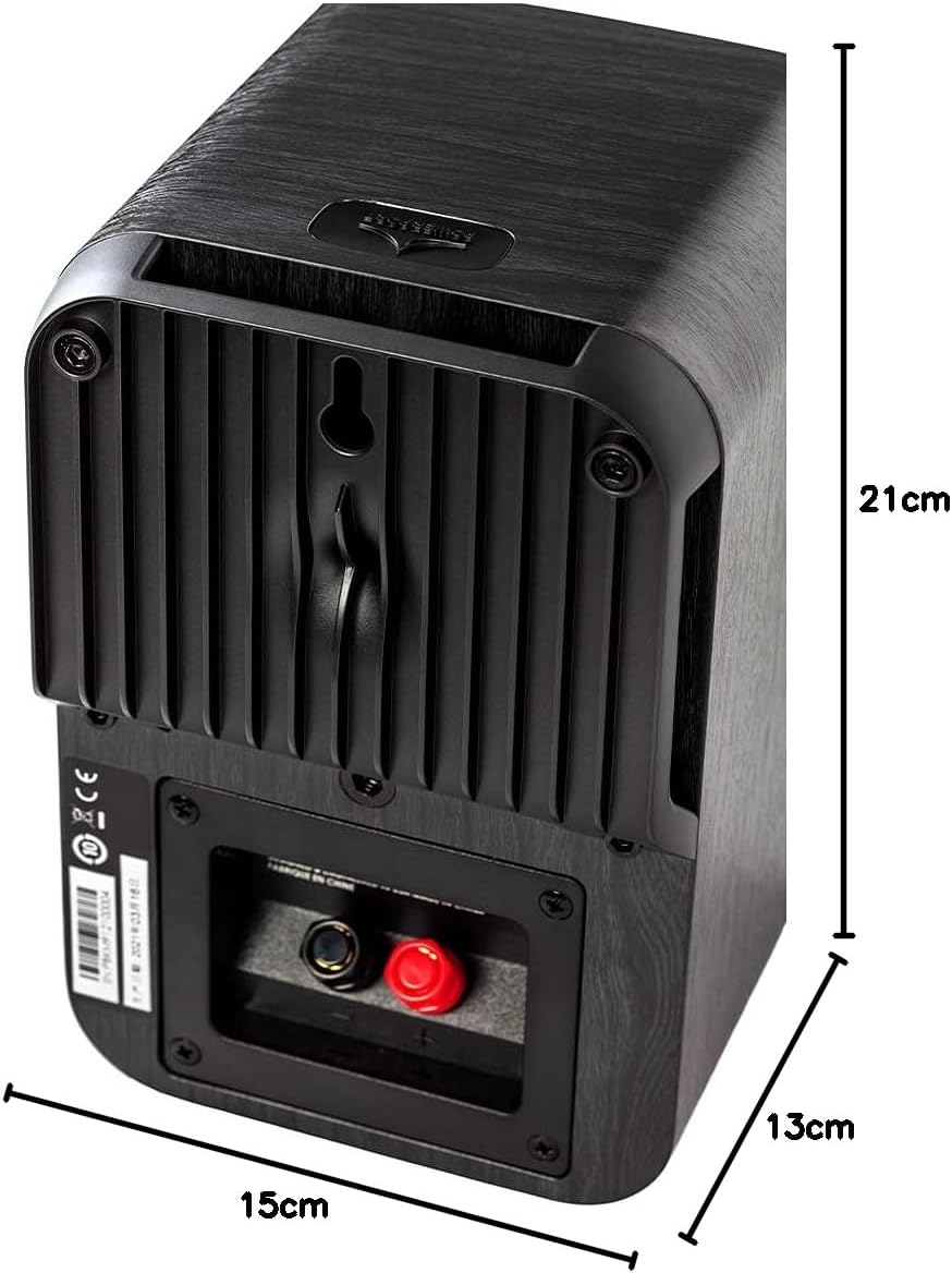 Polk Signature Elite ES10 Surround Sound Speakers - Hi-Res Audio Certified, Dolby Atmos & DTS:X Compatible, 1" Tweeter & 4" Woofer, Power Port Technology for Bass (Refurbished)