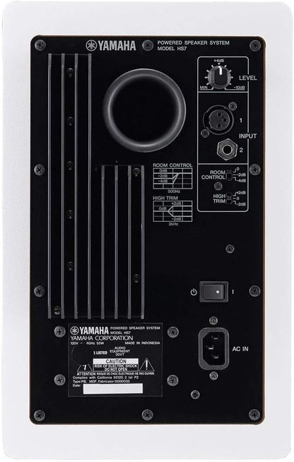 Yamaha HS7 W 6.5" Powered Studio Reference Monitor - Single (Certified Refurbished)