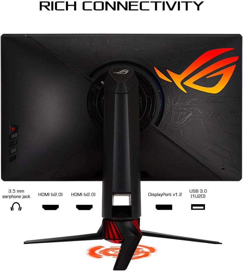 Asus ROG Strix XG279Q HDR Gaming Monitor – 27 inch 2K QHD (2560x1440), Fast IPS, Overclockable 170Hz (Above 144Hz), 1ms (GTG), ELMB SYNC, G-SYNC Compatible, DisplayHDR™ 400 (Certified Refurbished)