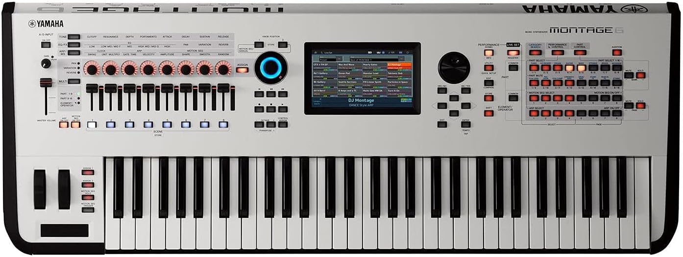 Yamaha Montage6 61-key Synthesizer Workstation - White (Certified Refurbished)