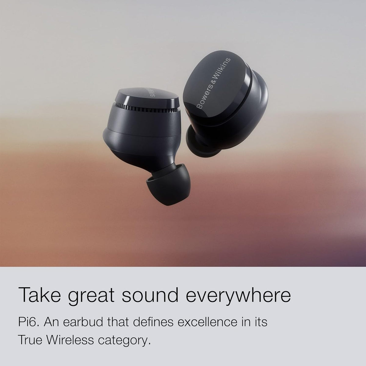 Bowers & Wilkins Pi6 True Wireless Earbuds - aptX Adaptive, Active Noise Cancelling (Refurbished)