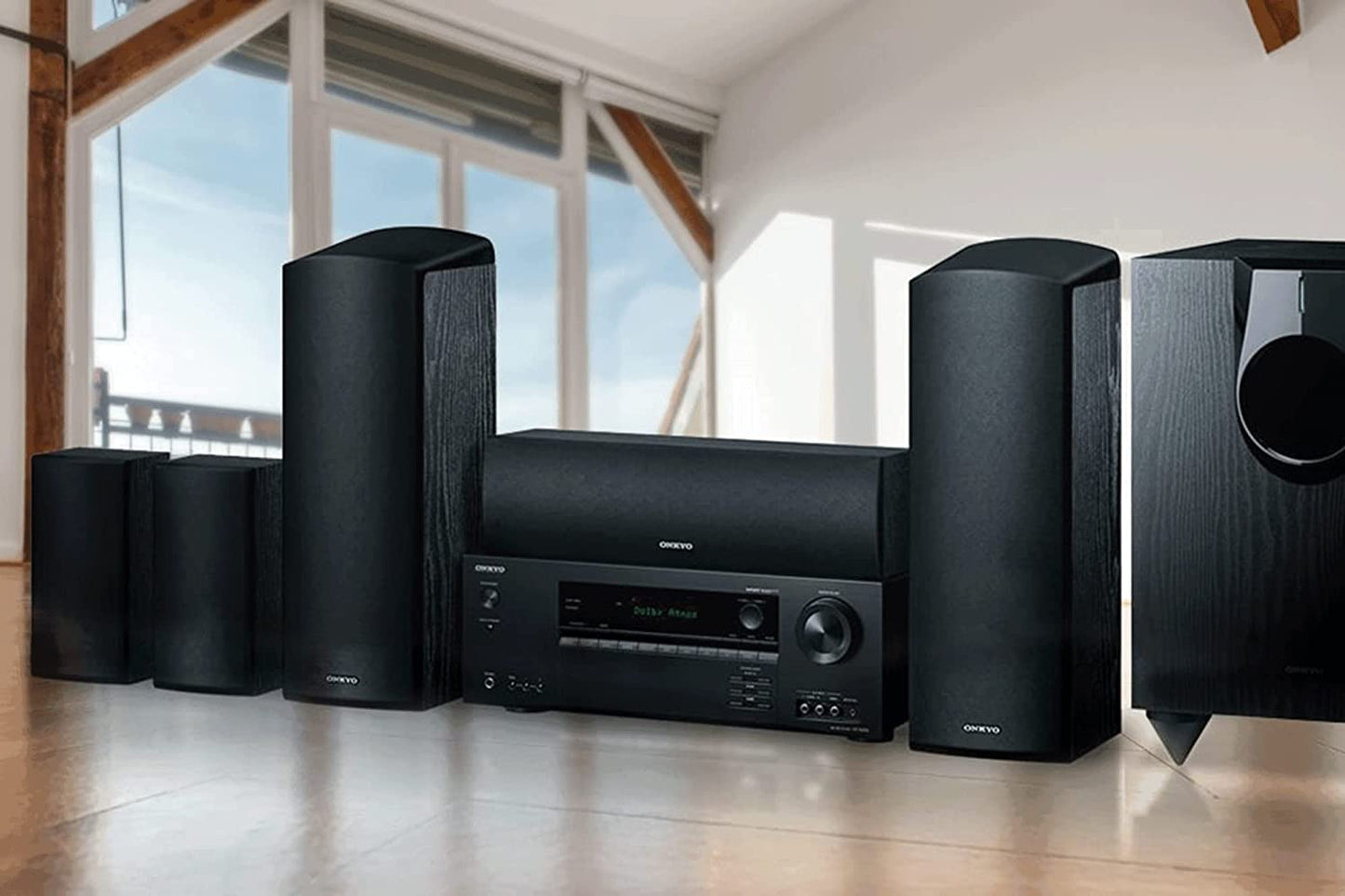 Onkyo HT-S5910 5.1.2 Channel Dolby Atmos featured Home Theater System (Certified Refurbished)