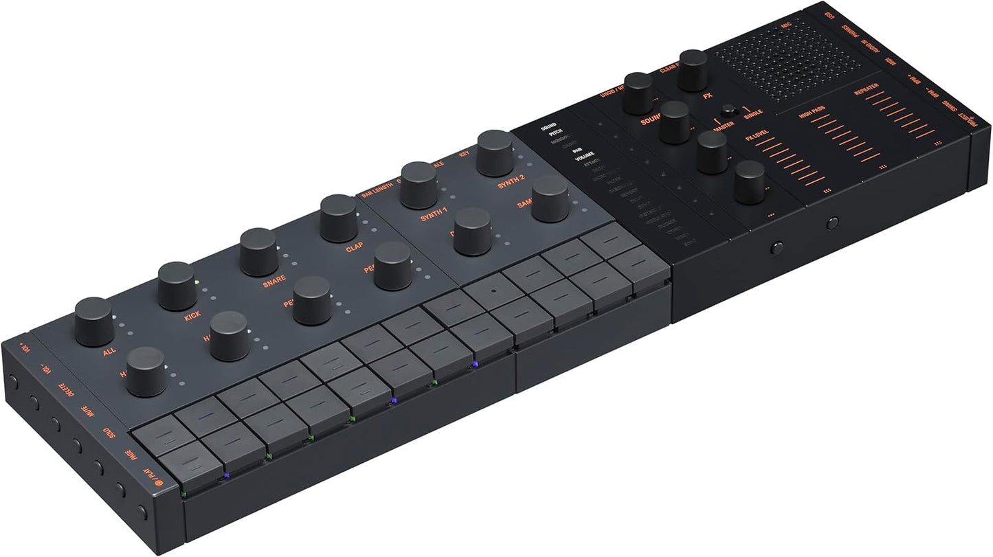 Yamaha SEQTRAK Music Creation Station, Sequencer, Drums, Synth & Sampler, 2000 Presets, Built-in Speaker & Mic, Visualizer, Rechargeable Battery, Bluetooth, Wi-Fi, USB-C (Certified Refurbished)