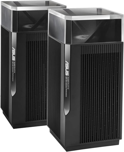 ASUS ZenWiFi Pro AXE11000 Tri-Band WiFi 6E Mesh System (ET12 2PK) - Whole Home Coverage up to 6000 Sq.Ft (Certified Refurbished)