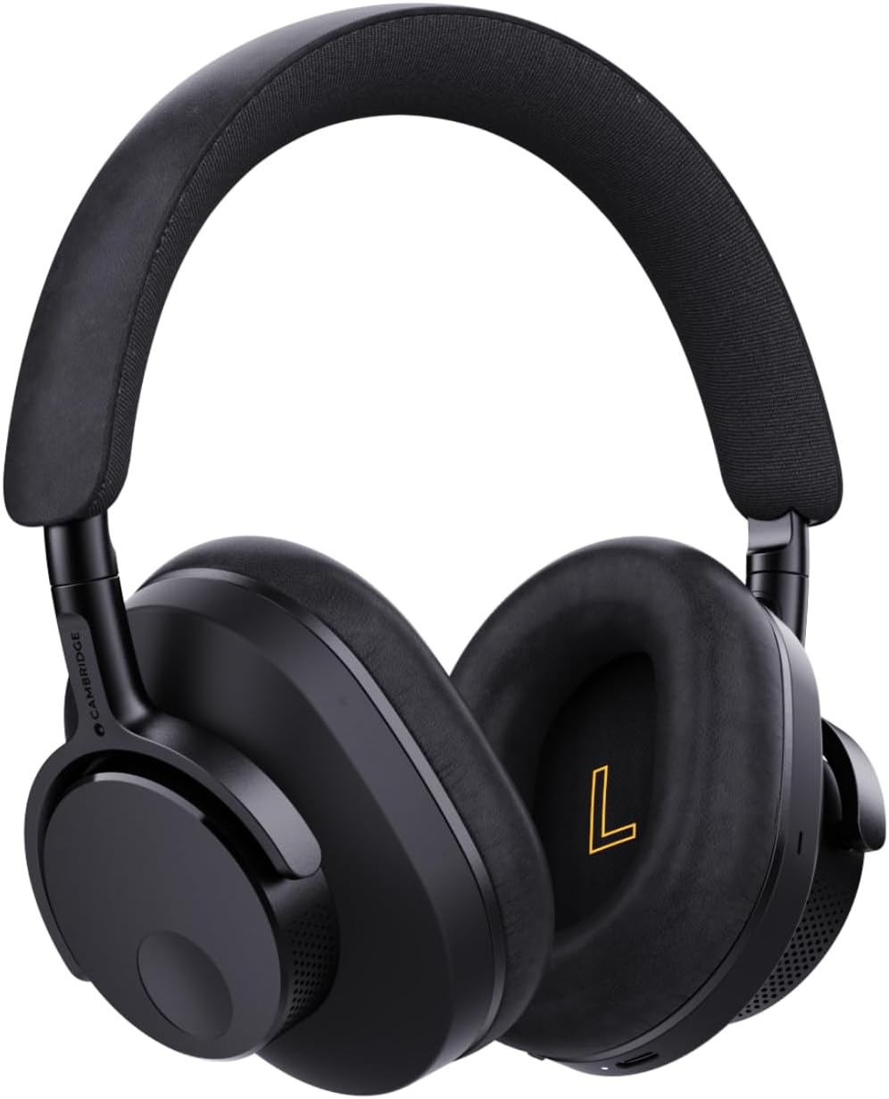 Cambridge Audio Melomania P100 Headphones - Bluetooth, Active Noise Cancelling with Hi-Fi Sound, 100 Hour Playback with User Replaceable Battery, Gaming Mode and Carry Case (Certified Refurbished)