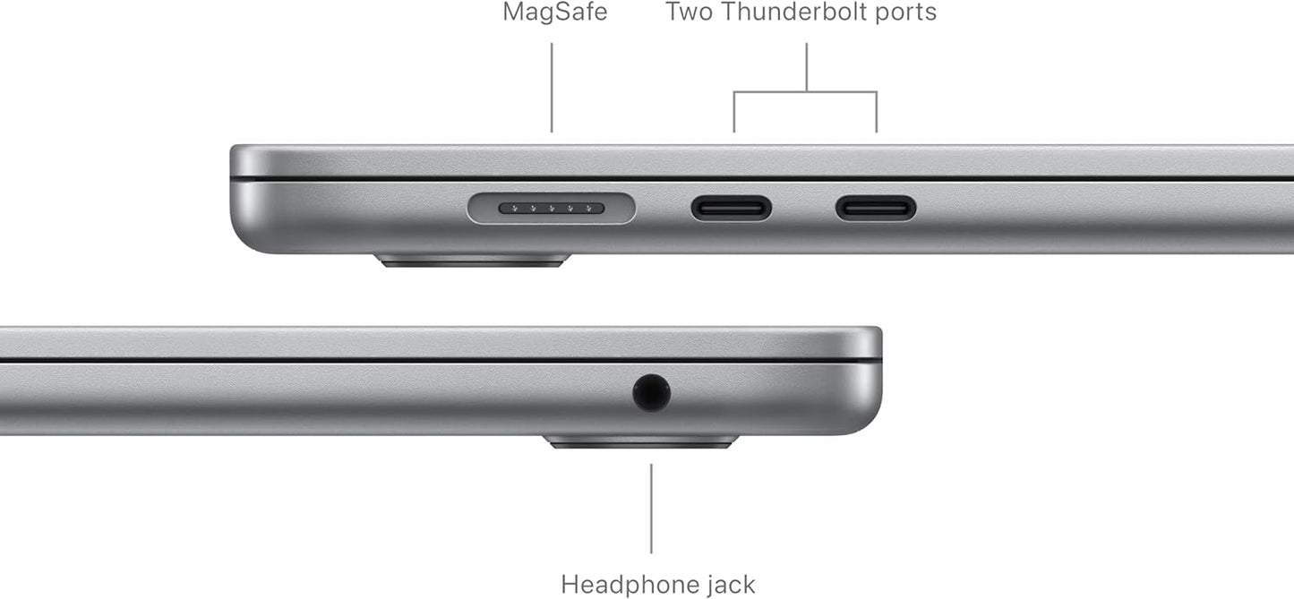 MacBook Air (15", 2024, M3) - Space Grey (Certified Refurbished)