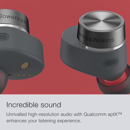Bowers & Wilkins Pi5 S2 True Wireless Earbuds - Active Noise Cancellation, Qualcomm aptX Technology, Bluetooth, Crystal-Clear Calls, Wireless & 15-Minute Quick Charging (Refurbished)