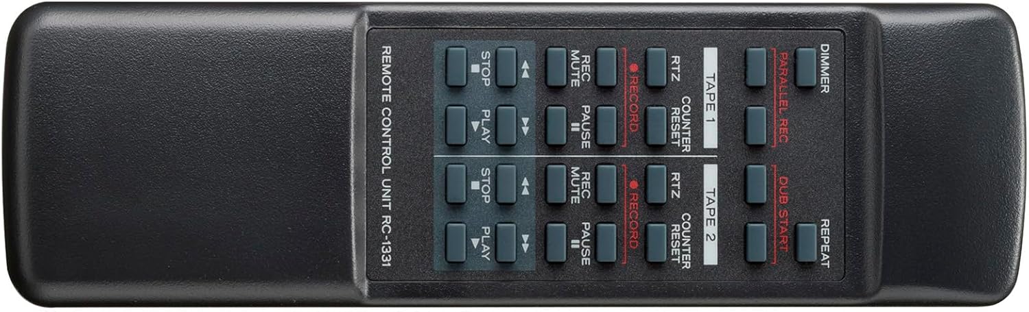 TEAC W-1200 Dual Cassette Deck with Recorder/USB/Pitch/Karaoke-Mic-in and Remote (Certified Refurbished)