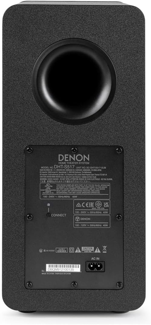 Denon DHT-S517 Dolby Atmos Sound Bar with Subwoofer (Certified Refurbished)