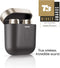 Bowers & Wilkins Pi7 in-Ear True Wireless Headphones (2021 Model), 6 Built-in Mics, Bluetooth 5.0 Qualcomm aptX & Dual Hybrid Drivers, Adaptive Noise Cancellation, Smart Wireless Charging, Charcoal