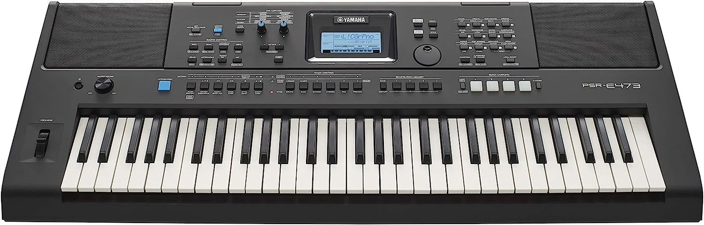 Yamaha PSR-E473 61-Key Portable Keyboard (Certified Refurbished)