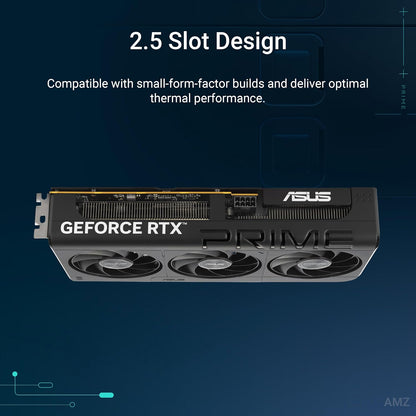 ASUS Prime GeForce RTX 5060 8GB GDDR7 OC Edition Gaming Graphics Card (Nvidia GeForce RTX5060 DLSS 4, 2.5-Slot Design, PCIe 5.0, 3X DisplayPort 2.1b, 1x HDMI 2.1b) (Certified Refurbished)