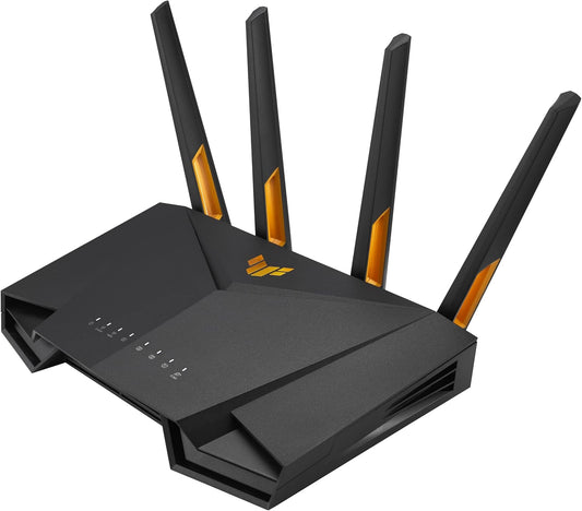 ASUS TUF Gaming WiFi 6 Router (TUF-AX4200) - Dedicated Gaming Port, Dual 2.5G Port, 3 Steps Port Forwarding, Extendable Router with AiMesh Technology, AiProtection Pro, VPN, Instant Guard (Certified Refurbished)