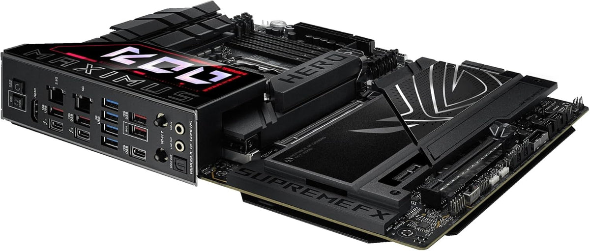 ASUS ROG Maximus Z890 Hero Intel Z890 (LGA 1851) ATX Motherboard for Core Ultra (Series 2) (DDR5, PCIe 5.0, 6x M.2, 2x Thunderbolt 4, WiFi 7, 5Gb + 2.5Gb LAN, AI Overclocking, Q-Design) (Certified Refurbished)