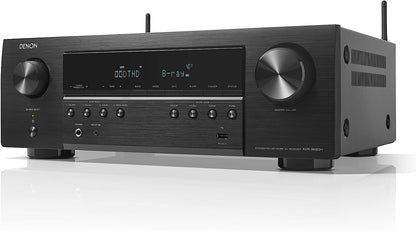 Denon AVR-S660H 5.2 Ch AVR (2021 Model), Advanced 8K Upscaling, 3D Audio - Dolby TrueHD, DTS:HD Master, Amazon Alexa (Certified Refurbished)