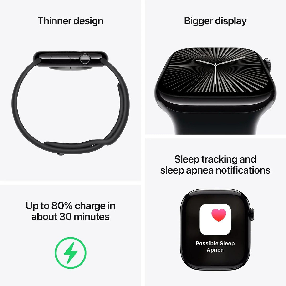 Apple Watch Series 10 (2024, Aluminum) - Rose Gold (Refurbished)