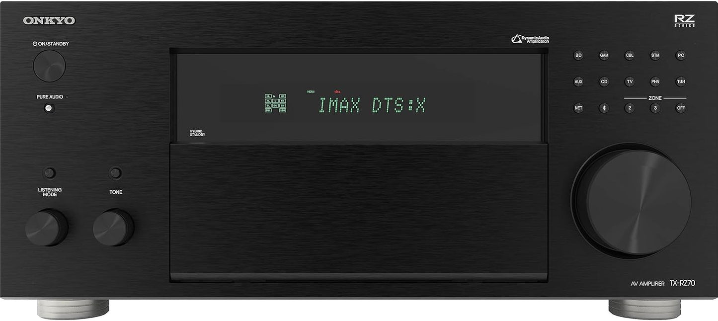 Onkyo TX-RZ70 11.2-Channel AV Receiver - 140 Watts Per Channel, Dirac Live Out of Box, Works with Sonos Certified, THX Certified and More (Certified Refurbished)