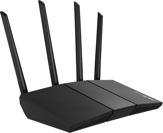 Asus RT-AX57 AX3000 Dual Band WiFi 6 (802.11ax) Router supporting MU-MIMO and OFDMA technology (Certified Refurbished)